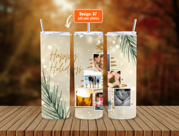 Personalize Your 600ml Double Wall Tumbler with Lid & Straw | Customizable with Your Images