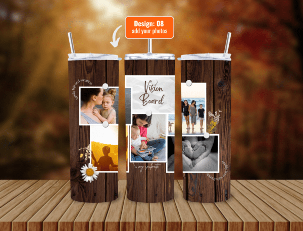 Personalize Your 600ml Double Wall Tumbler with Lid & Straw | Customizable with Your Images