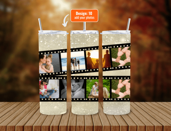 Personalize Your 600ml Double Wall Tumbler with Lid & Straw | Customizable with Your Images