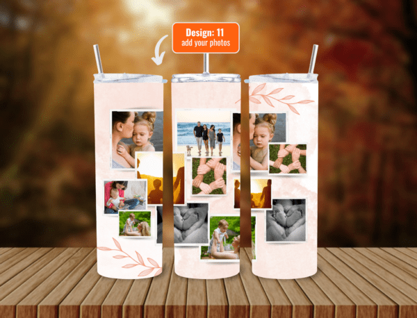 Personalize Your 600ml Double Wall Tumbler with Lid & Straw | Customizable with Your Images