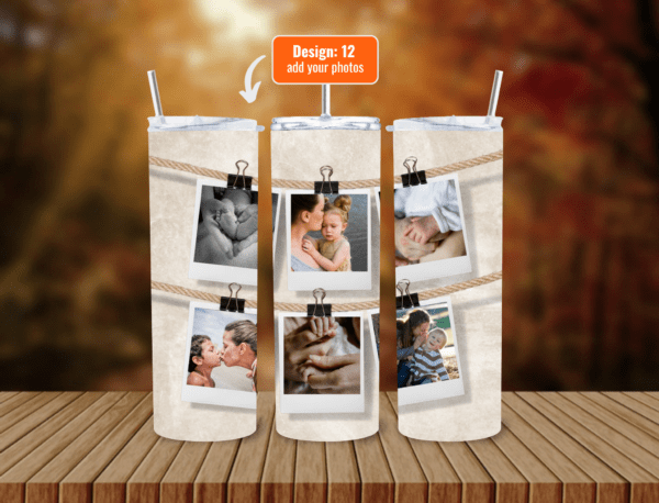 Personalize Your 600ml Double Wall Tumbler with Lid & Straw | Customizable with Your Images