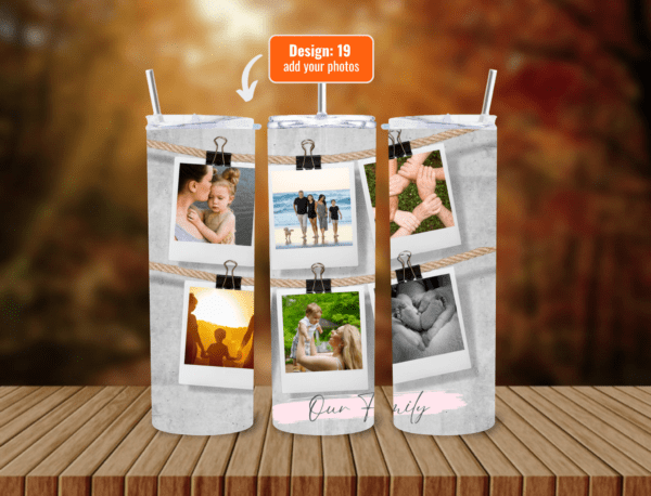 Personalize Your 600ml Double Wall Tumbler with Lid & Straw | Customizable with Your Images