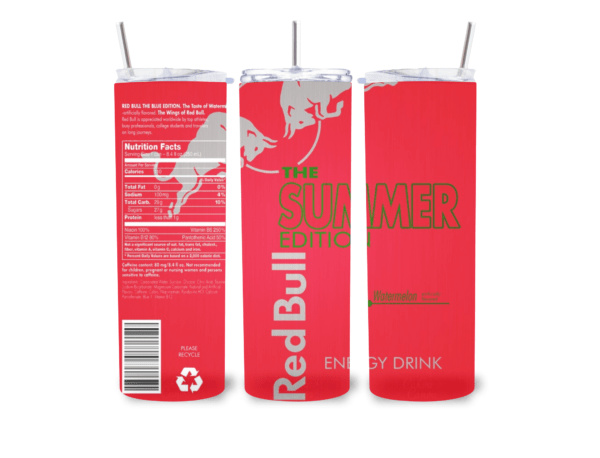 600ml Tumbler (Redbull) - Insulated Stainless Steel Drinkware - Image 9