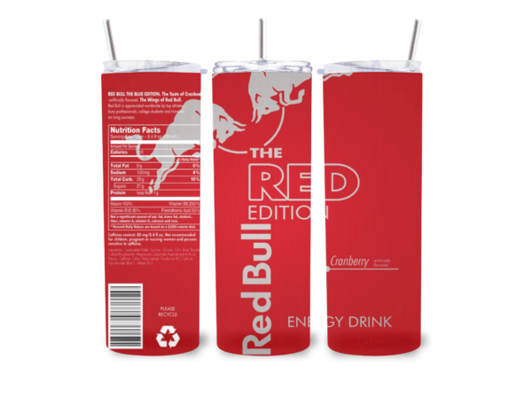 600ml Tumbler (Redbull) - Insulated Stainless Steel Drinkware - Image 11